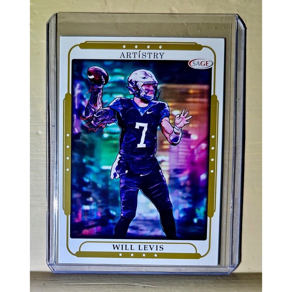 Will Levis 2023 SAGE NFL Artistry Football #124 Card